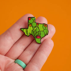 Texas Cacti Enamel Pin | Dragon's Lair Comics and Fantasy Houston TX