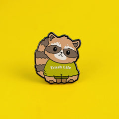 Raccoon Enamel Pin | Dragon's Lair Comics and Fantasy Houston TX