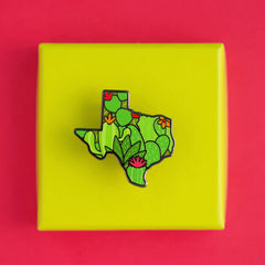 Texas Cacti Enamel Pin | Dragon's Lair Comics and Fantasy Houston TX