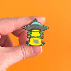 Stego UFO Enamel Pin | Dragon's Lair Comics and Fantasy Houston TX