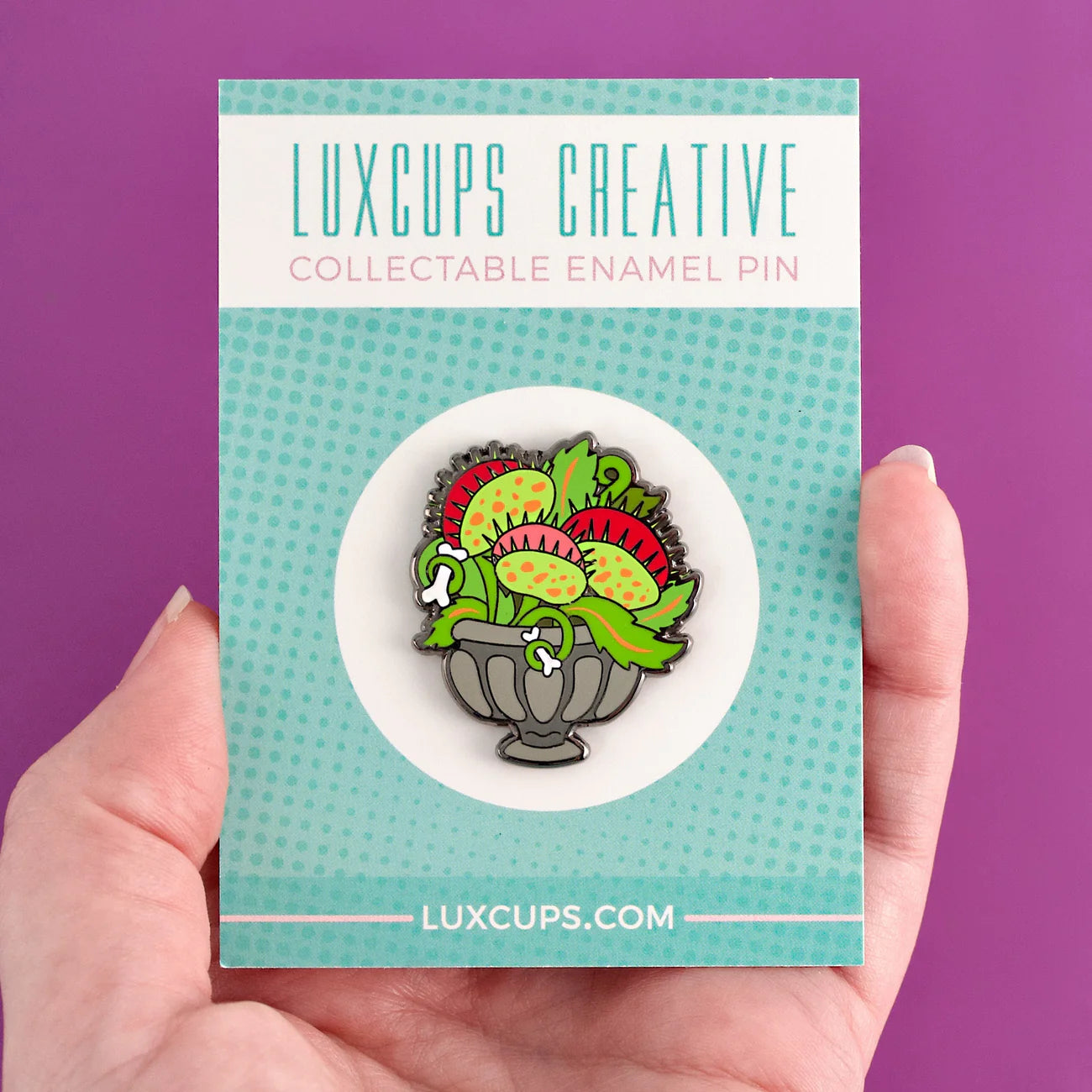 Venus Fly Trap Enamel Pin | Dragon's Lair Comics and Fantasy Houston TX