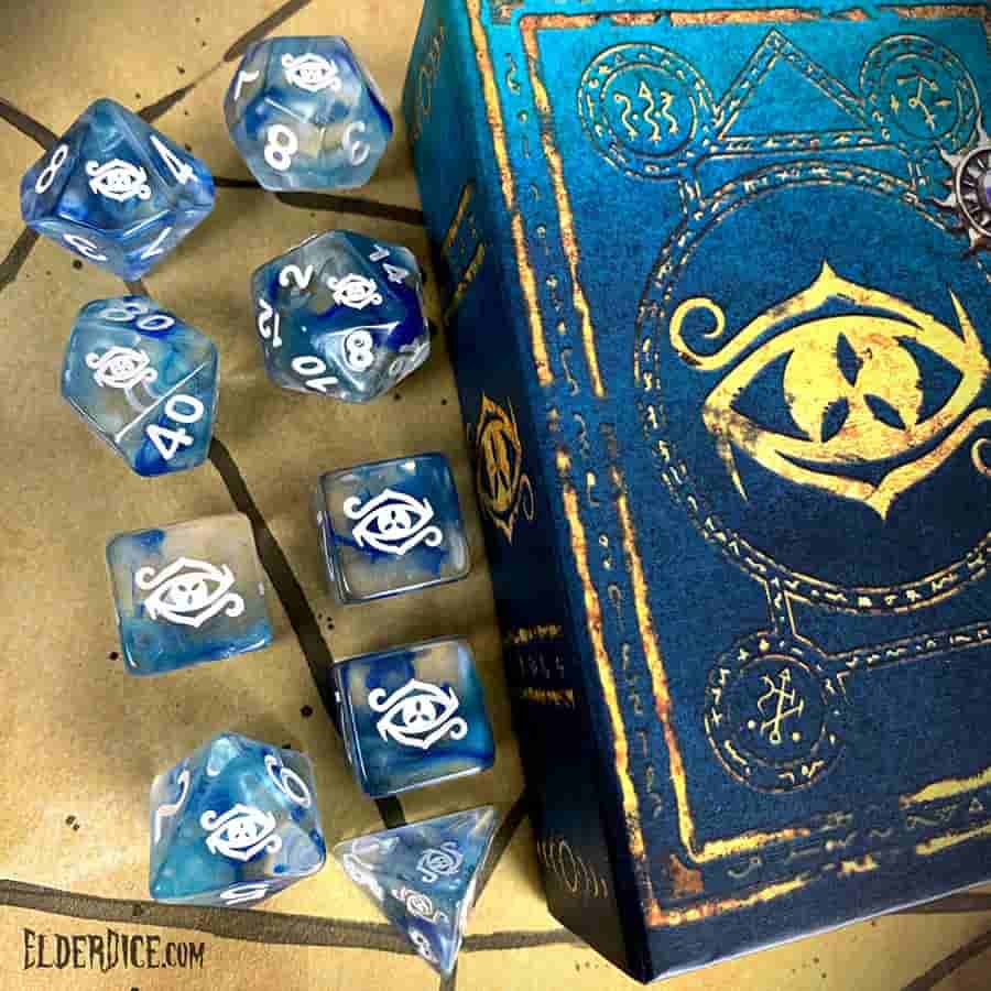 Elder Dice: Eye of Chaos Poly 7 Set Supernova | Dragon's Lair Comics and Fantasy Houston TX