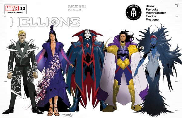 Hellions #12 Segovia Character Design Variant | Dragon's Lair Comics and Fantasy Houston TX