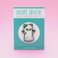 Ghost Kitty Enamel Pin | Dragon's Lair Comics and Fantasy Houston TX