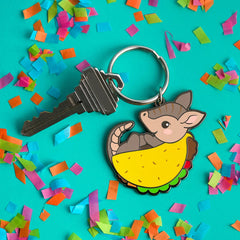 Tacodillo Keychain | Dragon's Lair Comics and Fantasy Houston TX