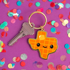 Texas Waffle Keychain | Dragon's Lair Comics and Fantasy Houston TX