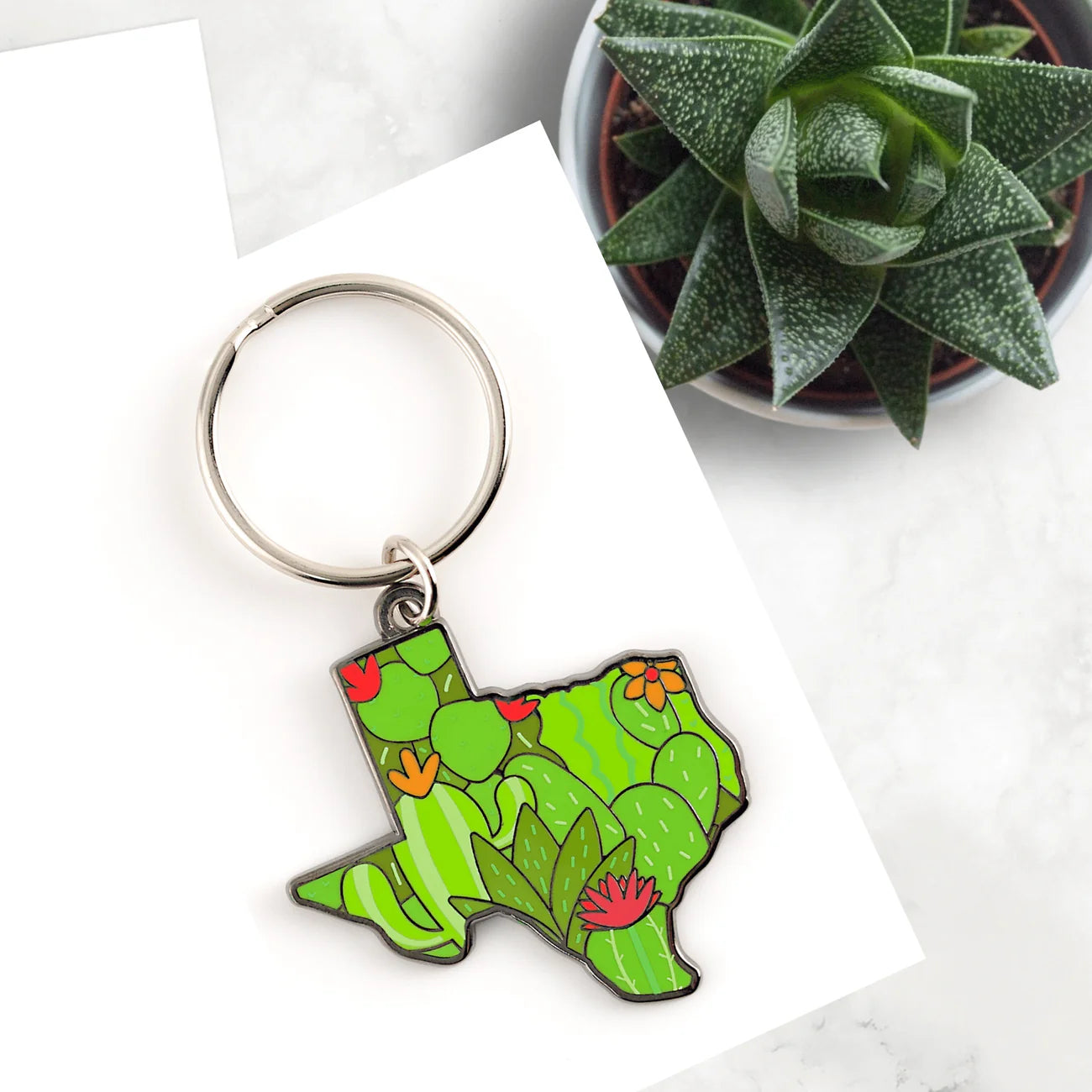 Texas Cacti Keychain | Dragon's Lair Comics and Fantasy Houston TX