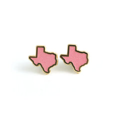 Texas Glitter Pink Earrings | Dragon's Lair Comics and Fantasy Houston TX