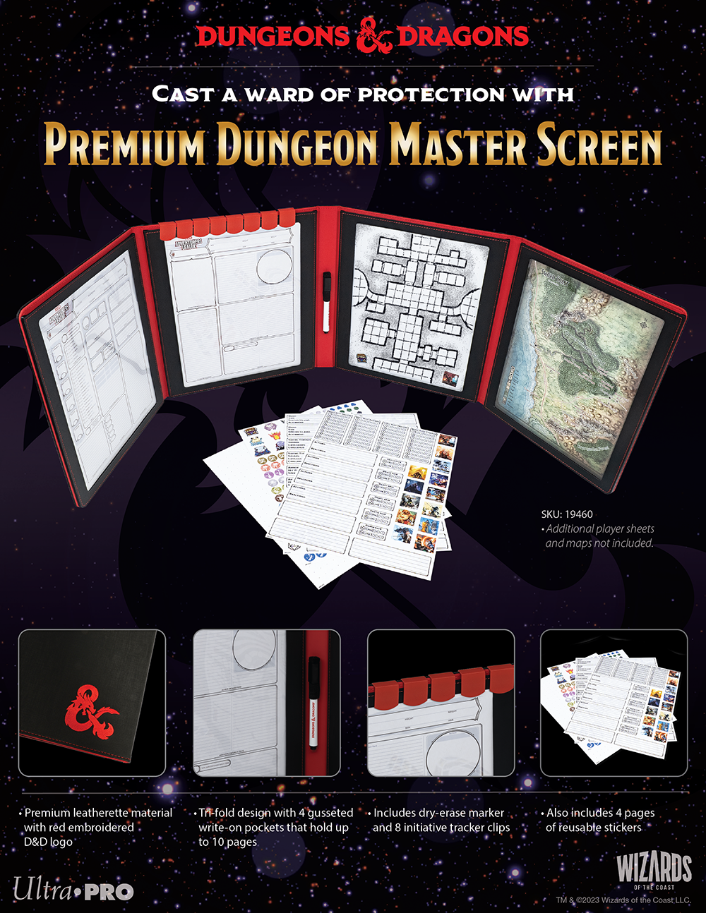 Ultra Pro Dungeons & Dragons RPG: Premium Dungeon Master`s Screen | Dragon's Lair Comics and Fantasy Houston TX