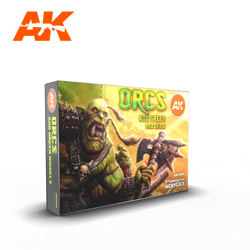 AK Interactive Orcs and Green Models Paint Set | Dragon's Lair Comics and Fantasy Houston TX