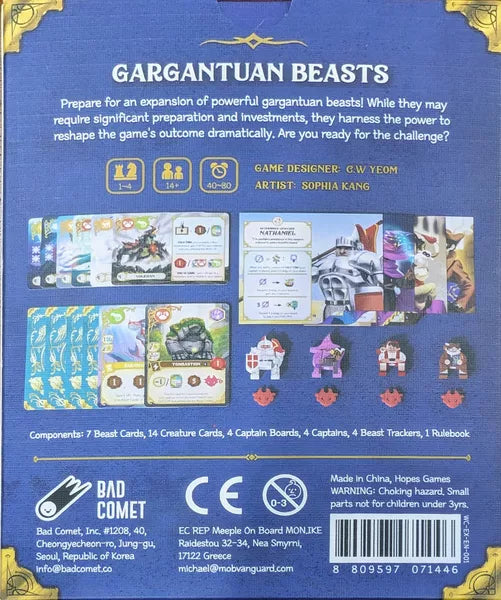 Wondrous Creatures Board Game: Gargantuan Beasts Expansion | Dragon's Lair Comics and Fantasy Houston TX