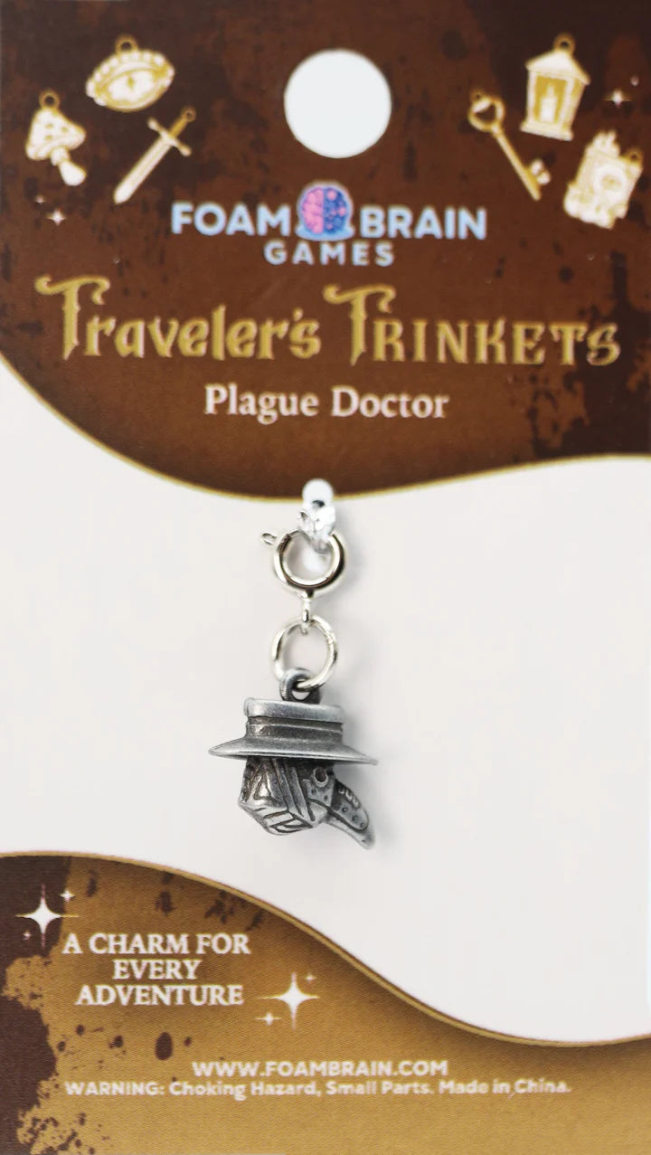 Foam Brain Traveler's Trinkets: Plague Doctor Charm | Dragon's Lair Comics and Fantasy Houston TX