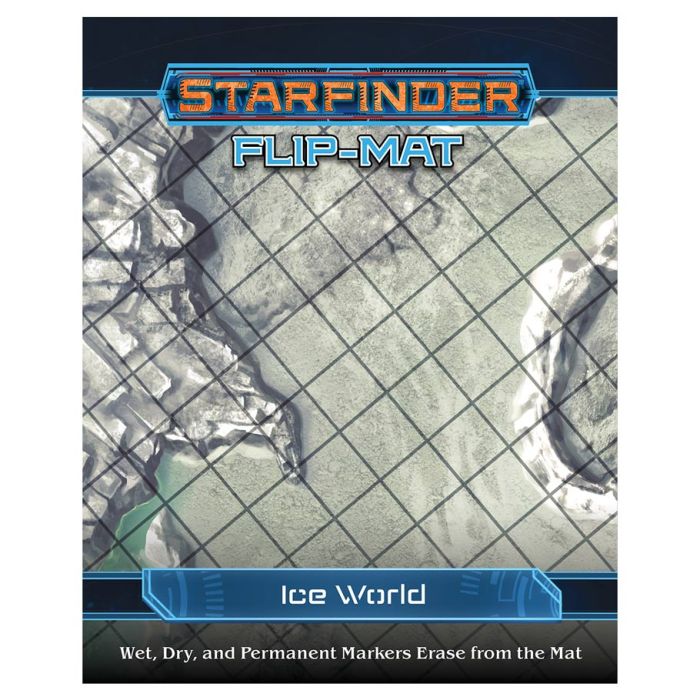 Starfinder: Flip Mat - Ice World | Dragon's Lair Comics and Fantasy Houston TX