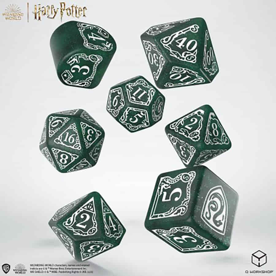 Q Workshop Harry Potter Slytherin Green Dice Set | Dragon's Lair Comics and Fantasy Houston TX