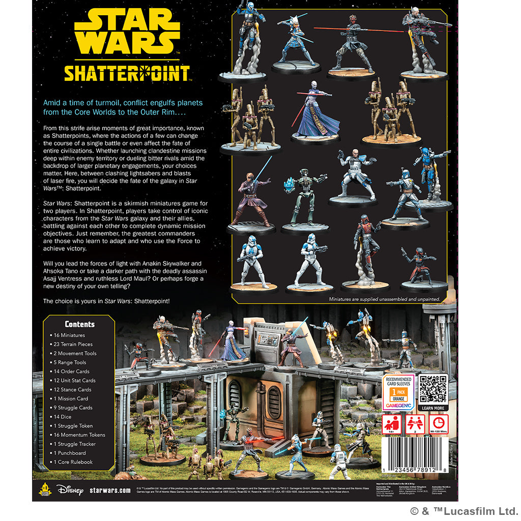 Star Wars Shatterpoint Core Set Box | Dragon's Lair Comics and Fantasy Houston TX