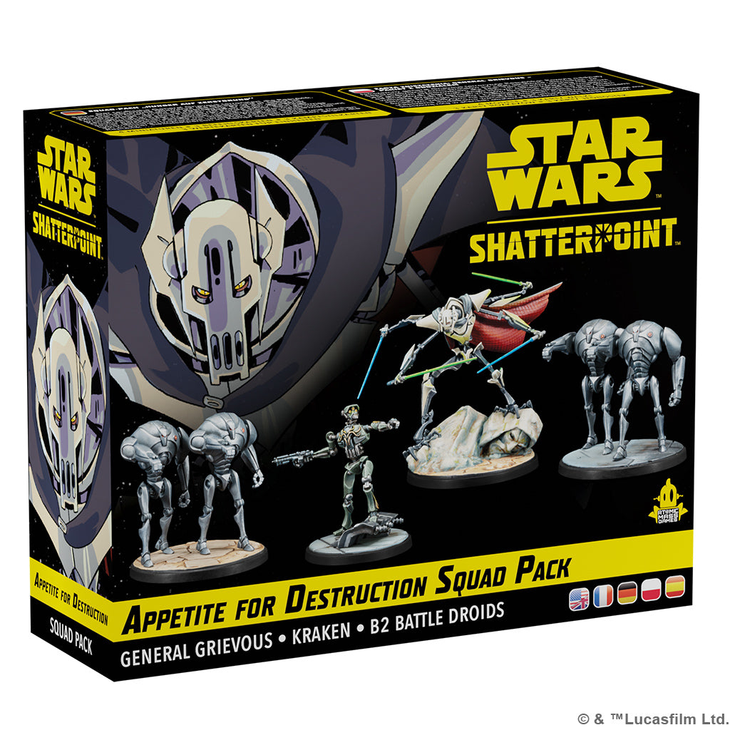 STAR WARS: SHATTERPOINT - APPETITE FOR DESTRUCTION SQUAD PACK | Dragon's Lair Comics and Fantasy Houston TX