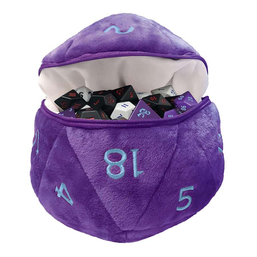 Ultra Pro Plush D&D D20 Dice Bag : Phandelver Royal Purple and Blue | Dragon's Lair Comics and Fantasy Houston TX