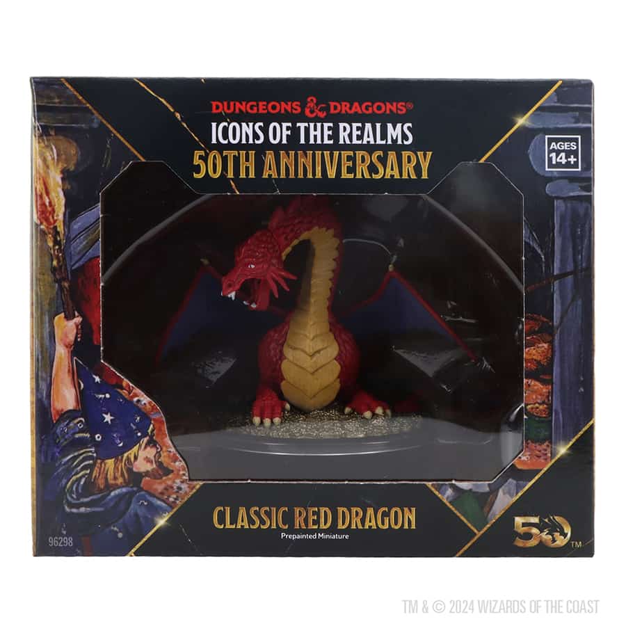 Dungeons & Dragons: Icons of the Realms Set 31 50th Anniversary Classic Red Dragon Boxed Set | Dragon's Lair Comics and Fantasy Houston TX