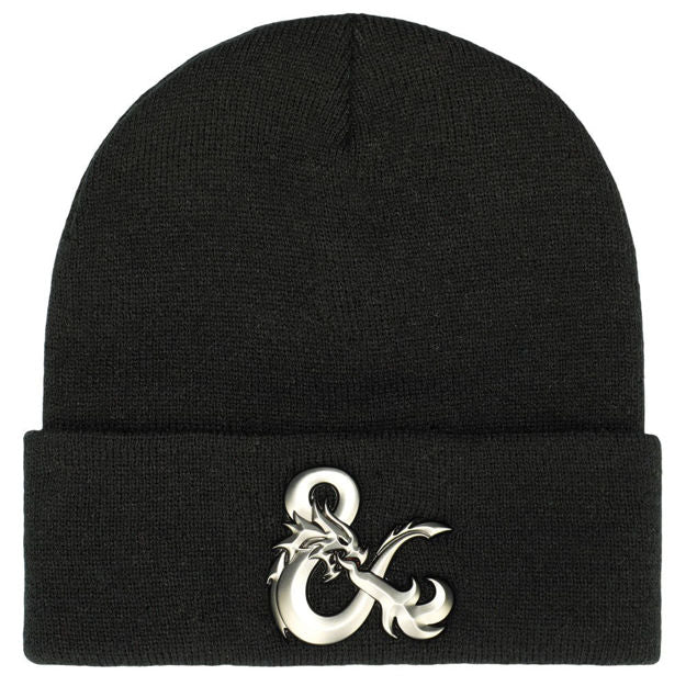 Bioworld Dungeons and Dragons Chrome Logo Beanie | Dragon's Lair Comics and Fantasy Houston TX