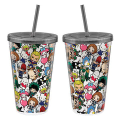 Bioworld My Hero Academia 16oz Acrylic Cup With Straw | Dragon's Lair Comics and Fantasy Houston TX