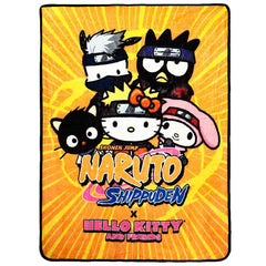 Naruto x Hello Kitty Fleece Throw | Dragon's Lair Comics and Fantasy Houston TX