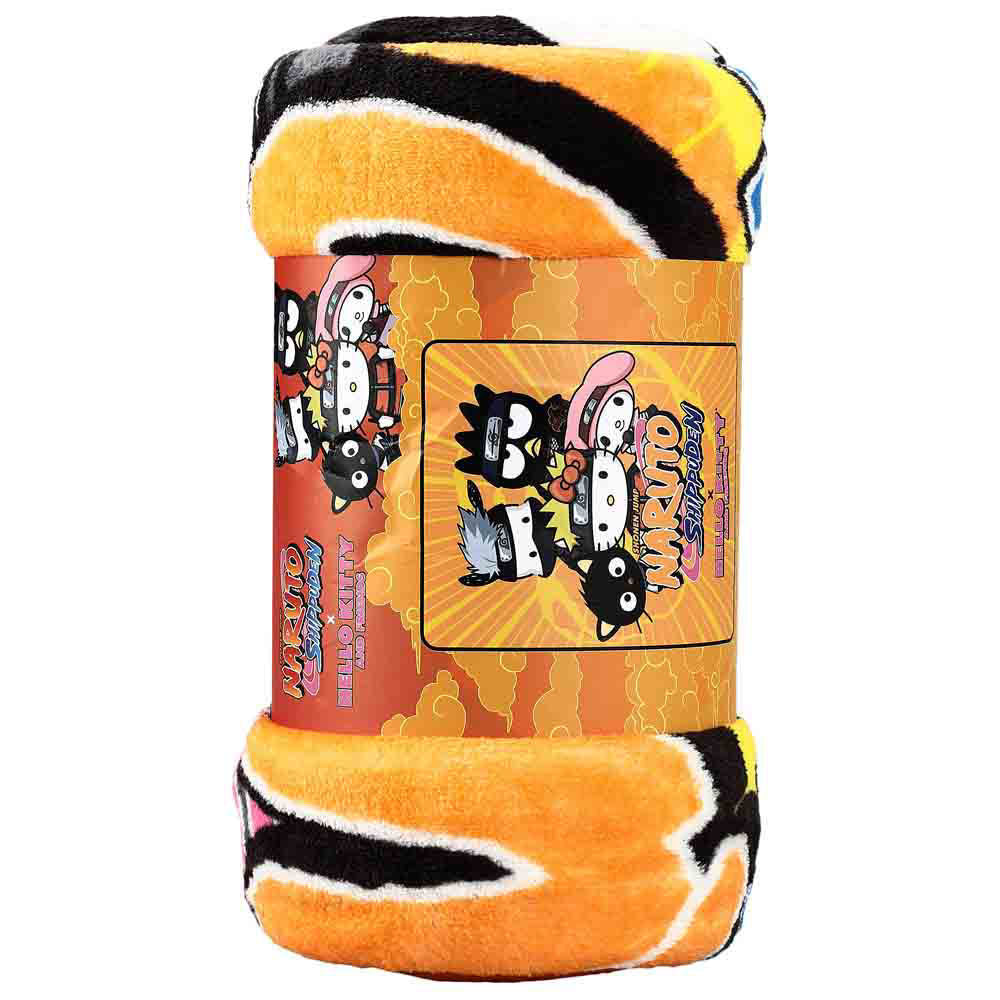 Naruto x Hello Kitty Fleece Throw | Dragon's Lair Comics and Fantasy Houston TX