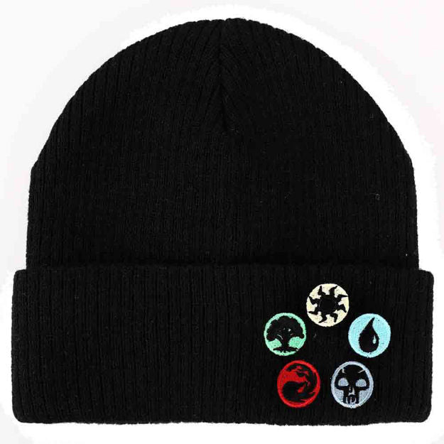 Bioworld Magic the Gathering Mana Symbols Beanie | Dragon's Lair Comics and Fantasy Houston TX