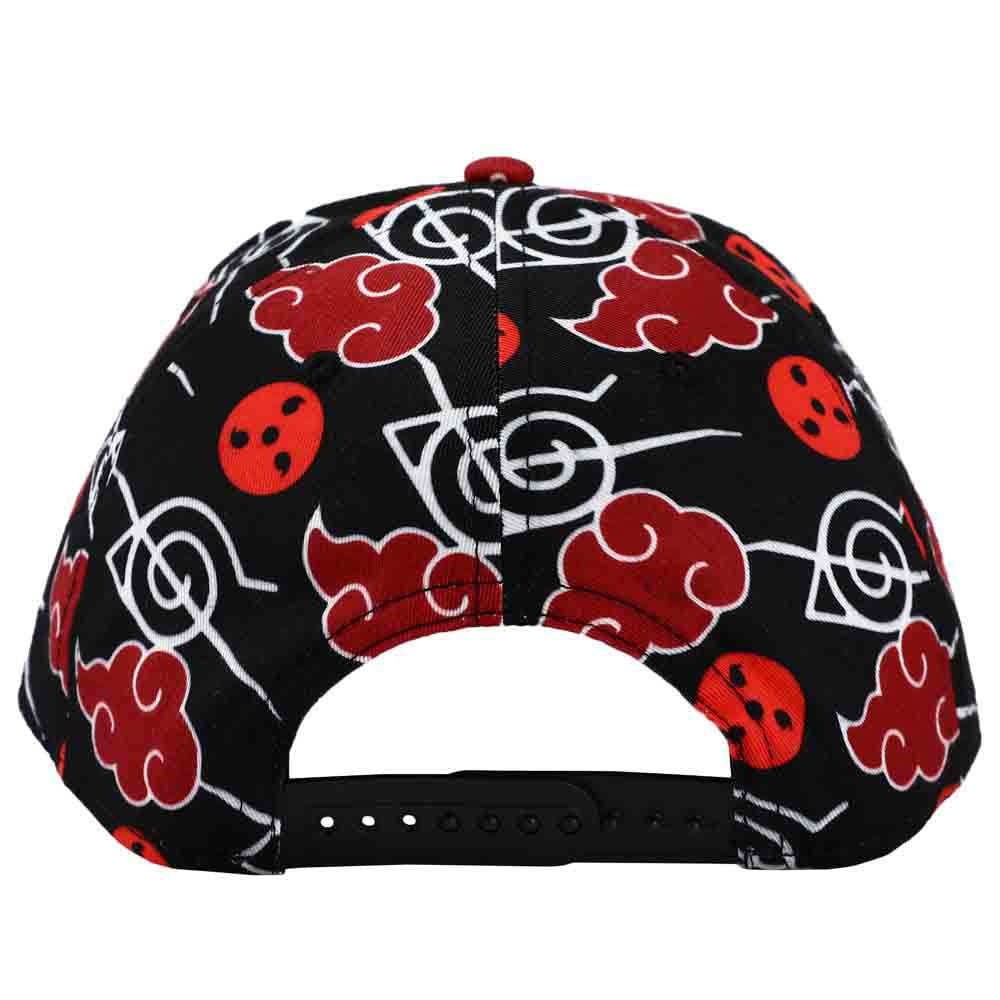 Bioworld Naruto Akatsuki Cloud & Anti-leaf Village Sublimated Curved Bill Snapback | Dragon's Lair Comics and Fantasy Houston TX