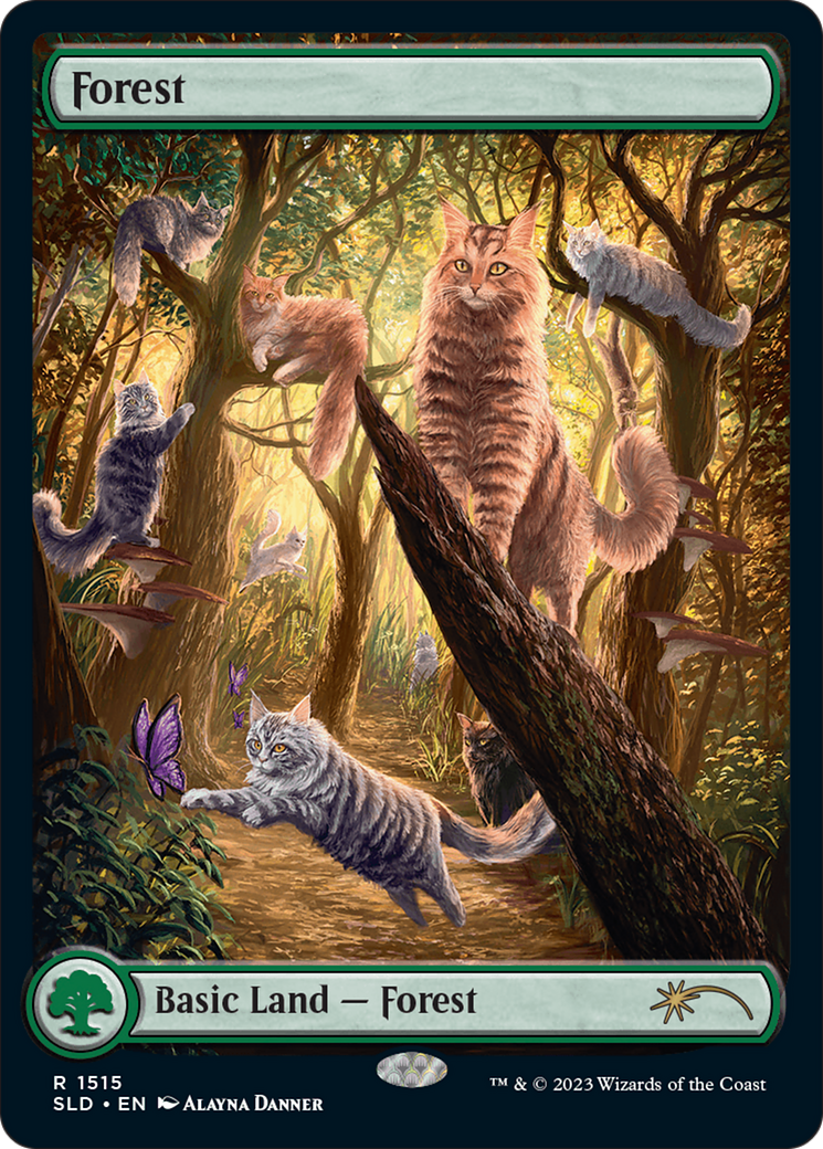 Forest (1515) [Secret Lair Commander Deck: Raining Cats and Dogs] | Dragon's Lair Comics and Fantasy Houston TX