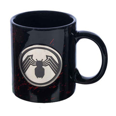 Bioworld Marvel Venom 12 oz. Ceramic Mug with Metal Emblem | Dragon's Lair Comics and Fantasy Houston TX