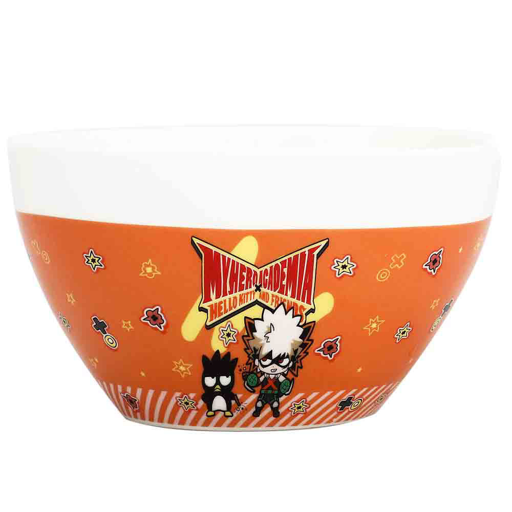 Bioworld Sanrio X My Hero Academia Badtz & Maru Ceramic Ramen Bowl with Chopsticks | Dragon's Lair Comics and Fantasy Houston TX