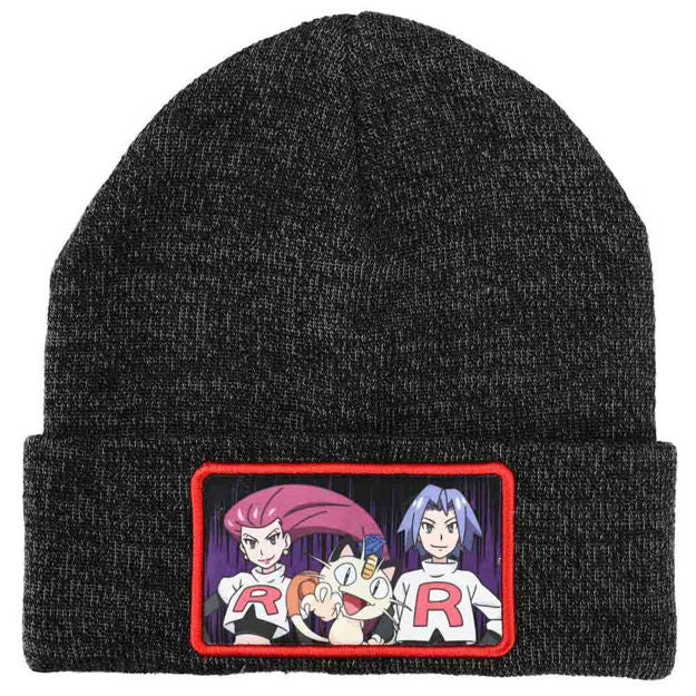 Bioworld Pokemon Team Rocket Patch Beanie | Dragon's Lair Comics and Fantasy Houston TX