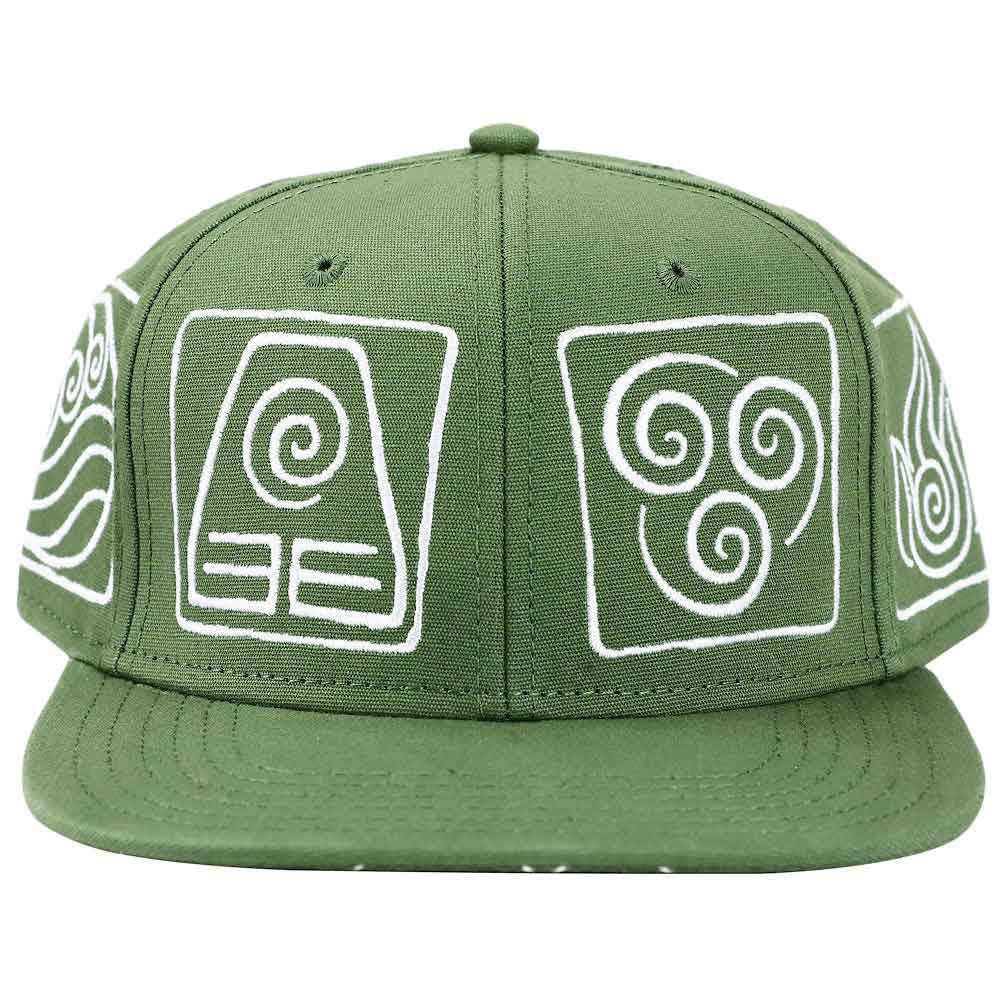 Bioworld Avatar The Last Airbender Elemental Symbols Flat Bill Snapback | Dragon's Lair Comics and Fantasy Houston TX