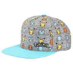 Bioworld Pokemon Youth Microfiber AOP Curved Bill Snapback Cap | Dragon's Lair Comics and Fantasy Houston TX