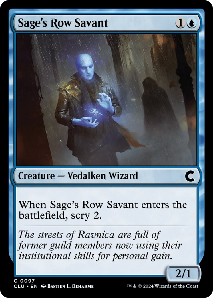 Sage's Row Savant [Ravnica: Clue Edition] | Dragon's Lair Comics and Fantasy Houston TX