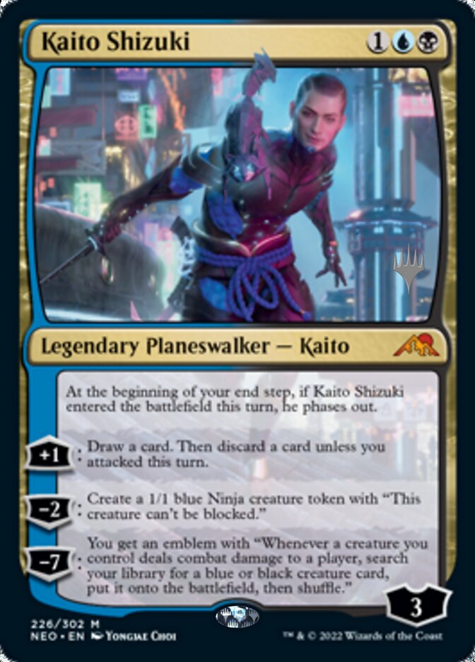 Kaito Shizuki (Promo Pack) [Kamigawa: Neon Dynasty Promos] | Dragon's Lair Comics and Fantasy Houston TX