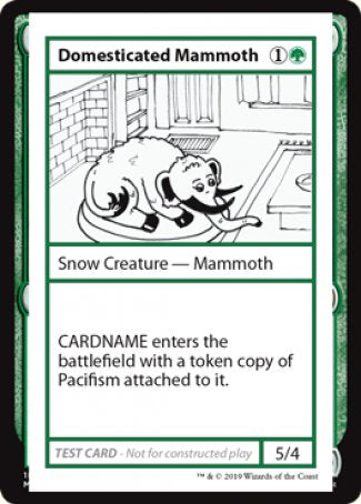 Domesticated Mammoth (2021 Edition) [Mystery Booster Playtest Cards] | Dragon's Lair Comics and Fantasy Houston TX