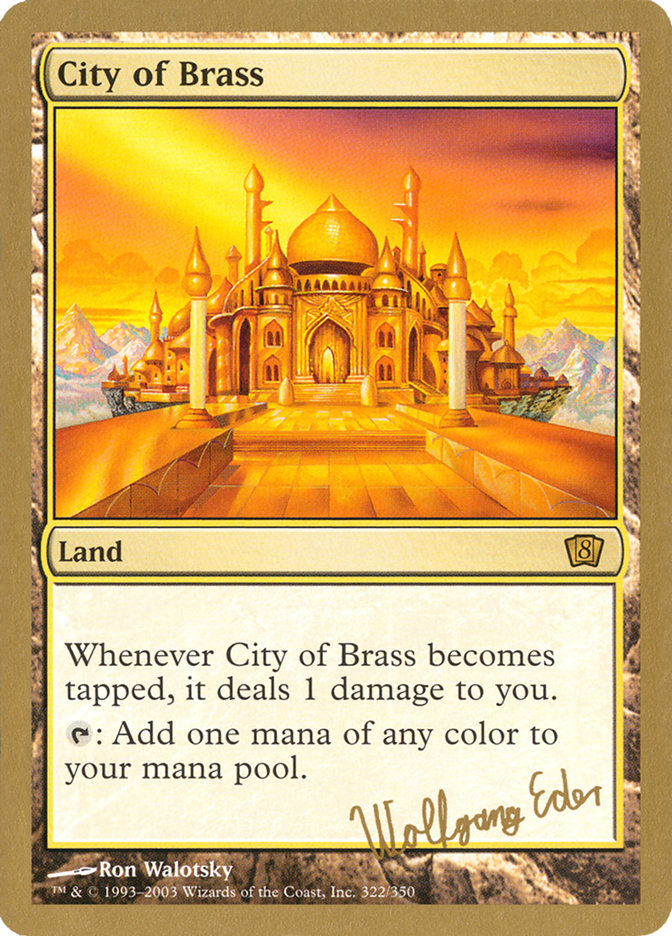 City of Brass (Wolfgang Eder) [World Championship Decks 2003] | Dragon's Lair Comics and Fantasy Houston TX