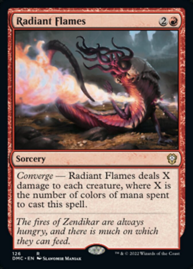 Radiant Flames [Dominaria United Commander] | Dragon's Lair Comics and Fantasy Houston TX