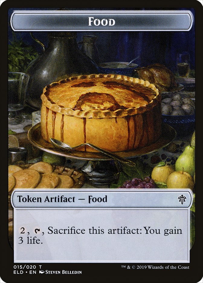 Faerie // Food (15) Double-Sided Token [Throne of Eldraine Tokens] | Dragon's Lair Comics and Fantasy Houston TX