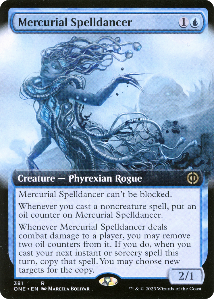 Mercurial Spelldancer (Extended Art) [Phyrexia: All Will Be One] | Dragon's Lair Comics and Fantasy Houston TX