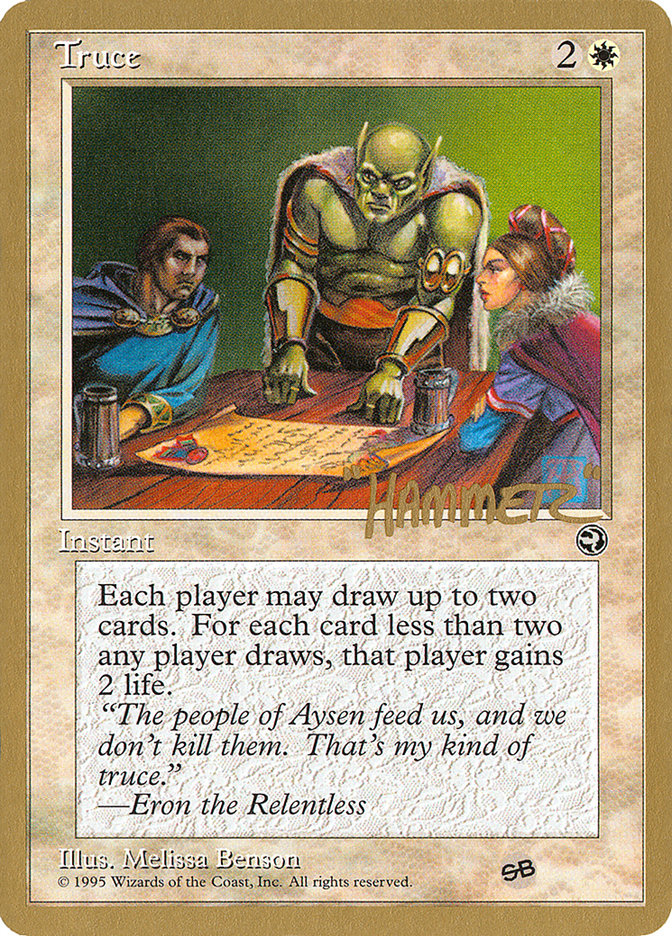 Truce (Shawn "Hammer" Regnier) (SB) [Pro Tour Collector Set] | Dragon's Lair Comics and Fantasy Houston TX