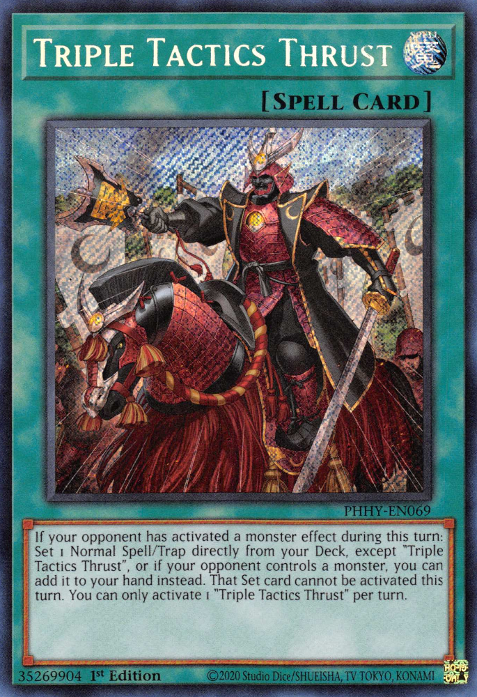 Triple Tactics Thrust [PHHY-EN069] Secret Rare | Dragon's Lair Comics and Fantasy Houston TX