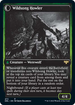 Howlpack Piper // Wildsong Howler [Innistrad: Double Feature] | Dragon's Lair Comics and Fantasy Houston TX