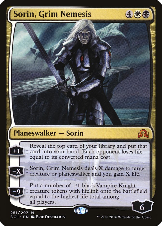 Sorin, Grim Nemesis [Shadows over Innistrad] | Dragon's Lair Comics and Fantasy Houston TX