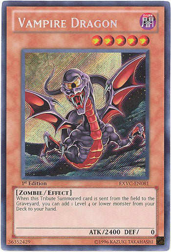 Vampire Dragon [EXVC-EN081] Secret Rare | Dragon's Lair Comics and Fantasy Houston TX