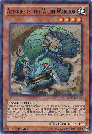 Aztekipede, the Worm Warrior [BP03-EN041] Shatterfoil Rare | Dragon's Lair Comics and Fantasy Houston TX