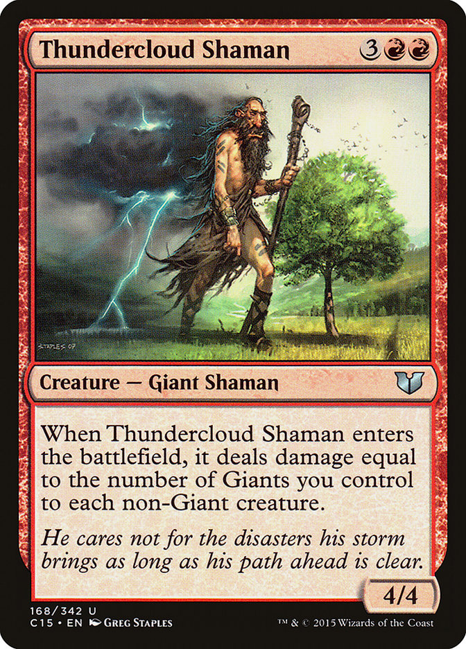 Thundercloud Shaman [Commander 2015] | Dragon's Lair Comics and Fantasy Houston TX