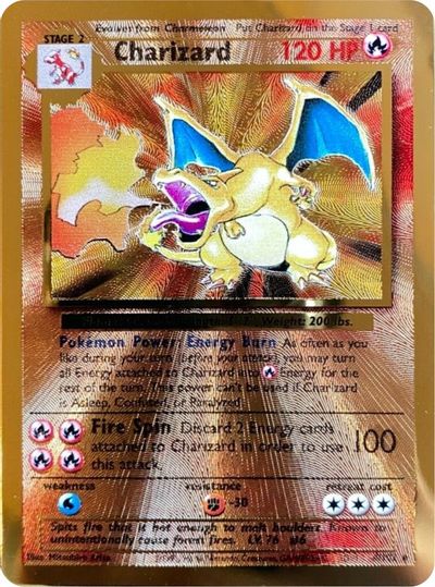 Charizard (4/102) (Celebrations Metal Card) [Celebrations: 25th Anniversary] | Dragon's Lair Comics and Fantasy Houston TX