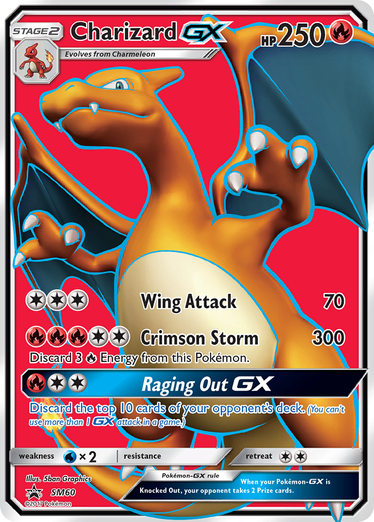 Charizard GX (SM60) [Sun & Moon: Black Star Promos] | Dragon's Lair Comics and Fantasy Houston TX